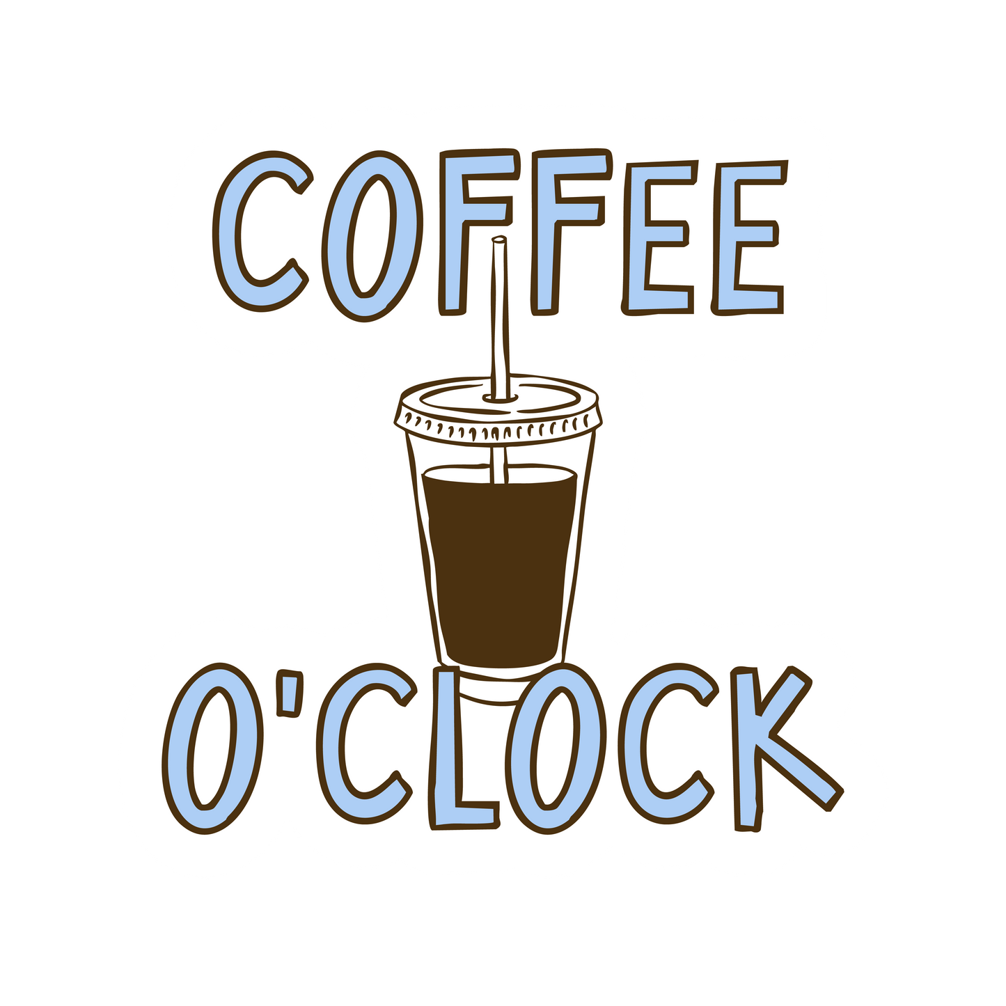 Coffee O'Clock Sticker