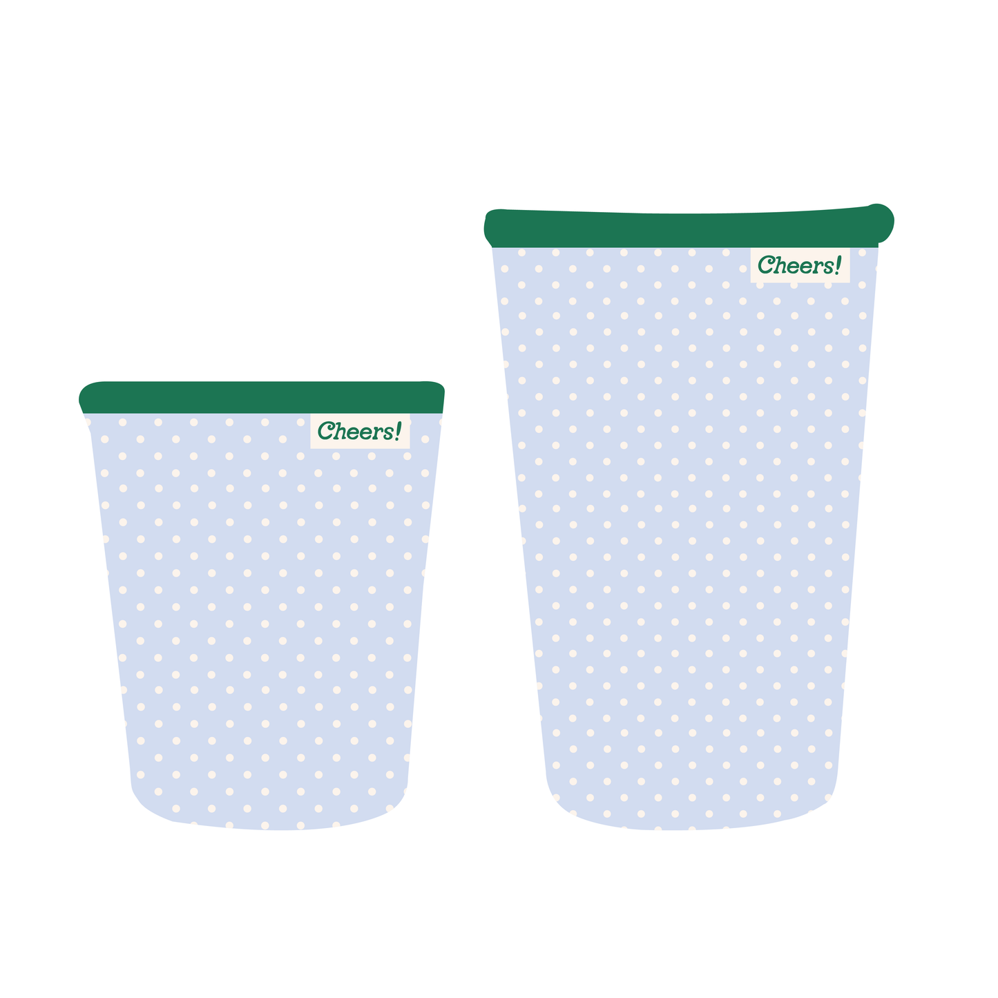 Cheers Polka Dot Drink Sleeve