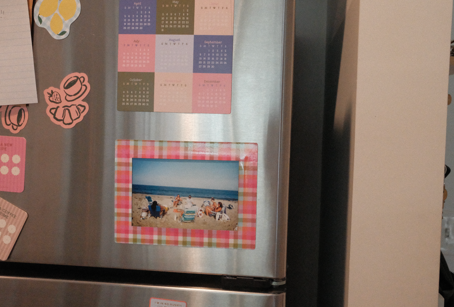 Plaid Magnetic Photo Frame