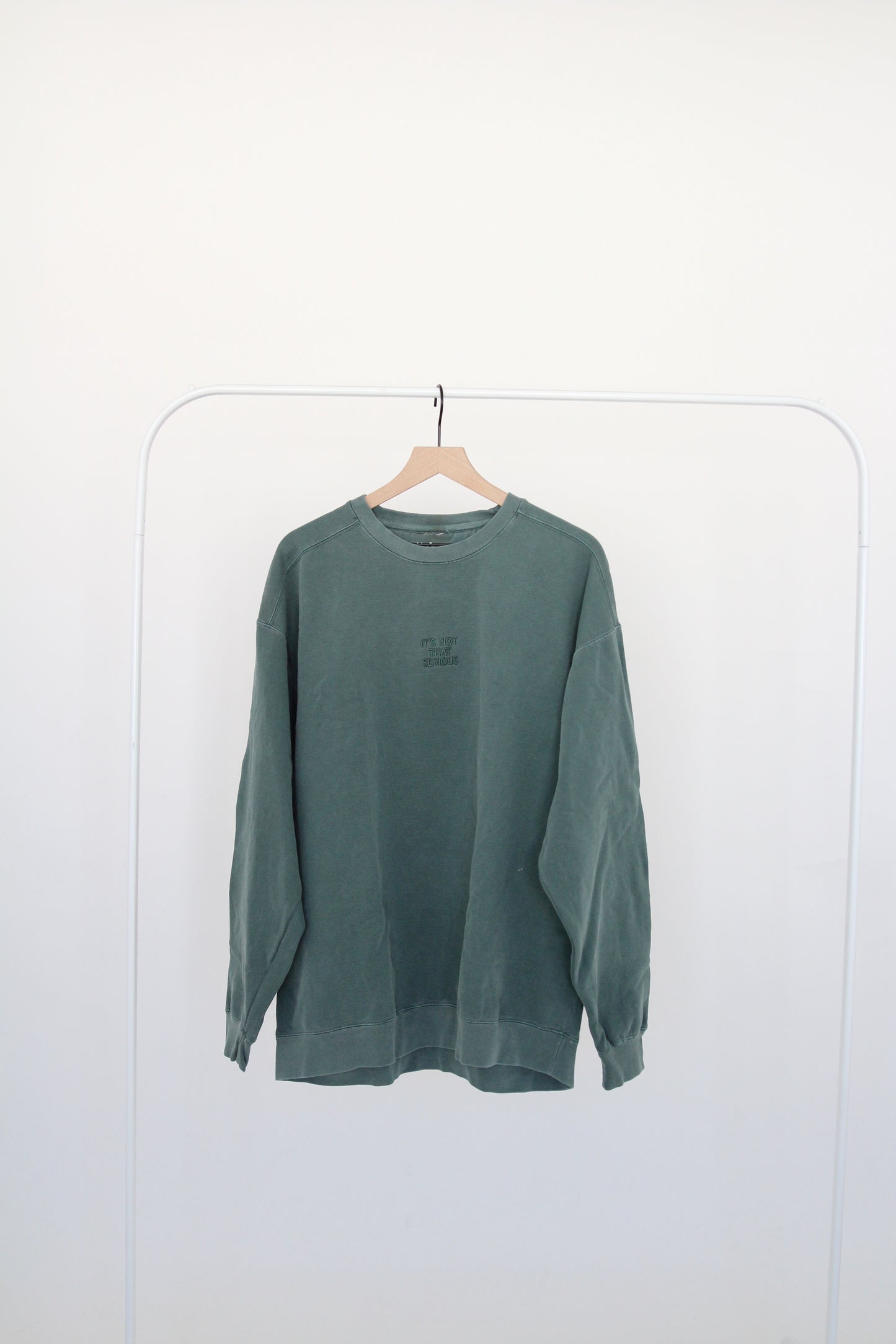 It's Not That Serious Embroidered Crewneck