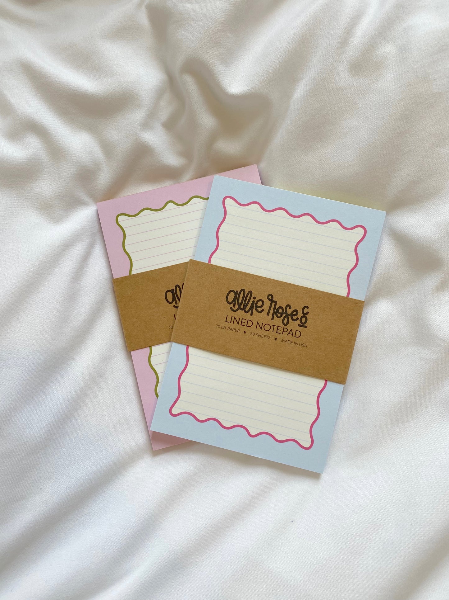 Squiggly Lined Notepads