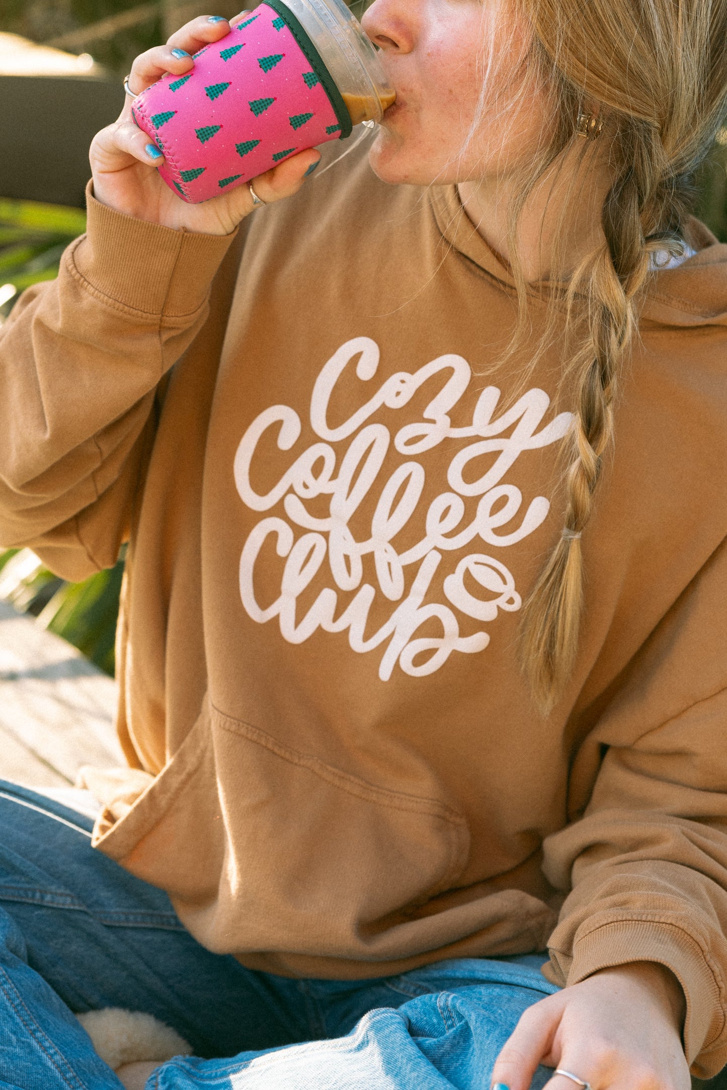 Cozy Coffee Club Lightweight Hoodie