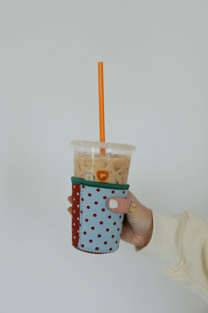 Polka Dot Coffee Drink Sleeve