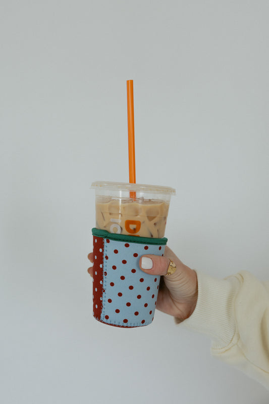 Polka Dot Coffee Drink Sleeve