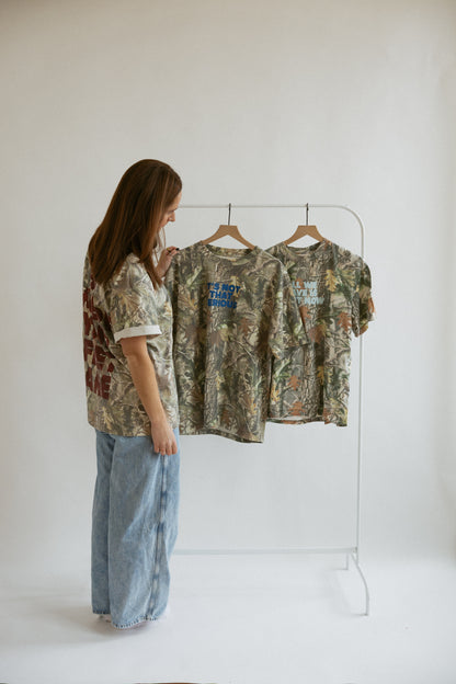 Be Where Your Feet Are Short Sleeve Camo