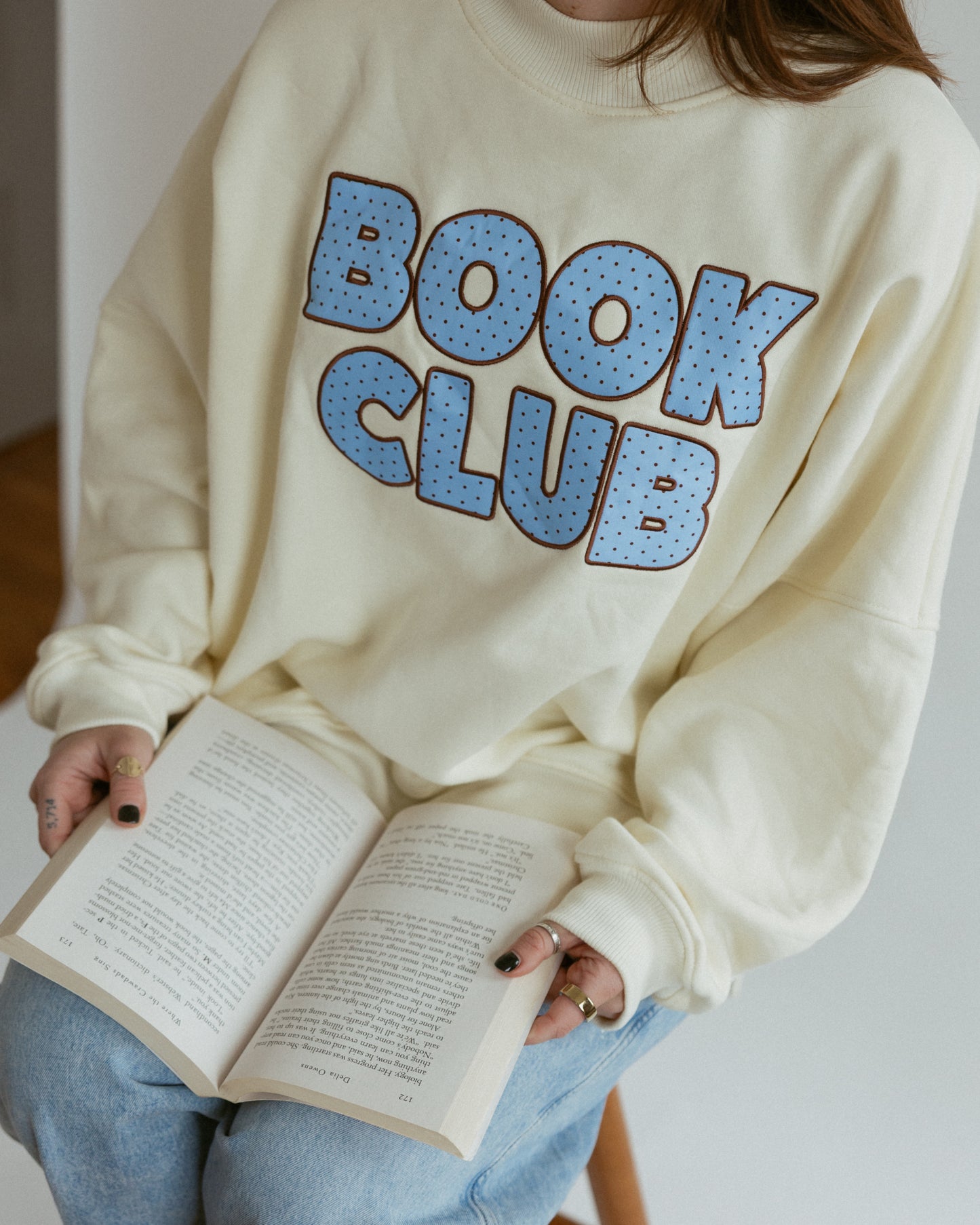 Book Club Polka Dot Mockneck