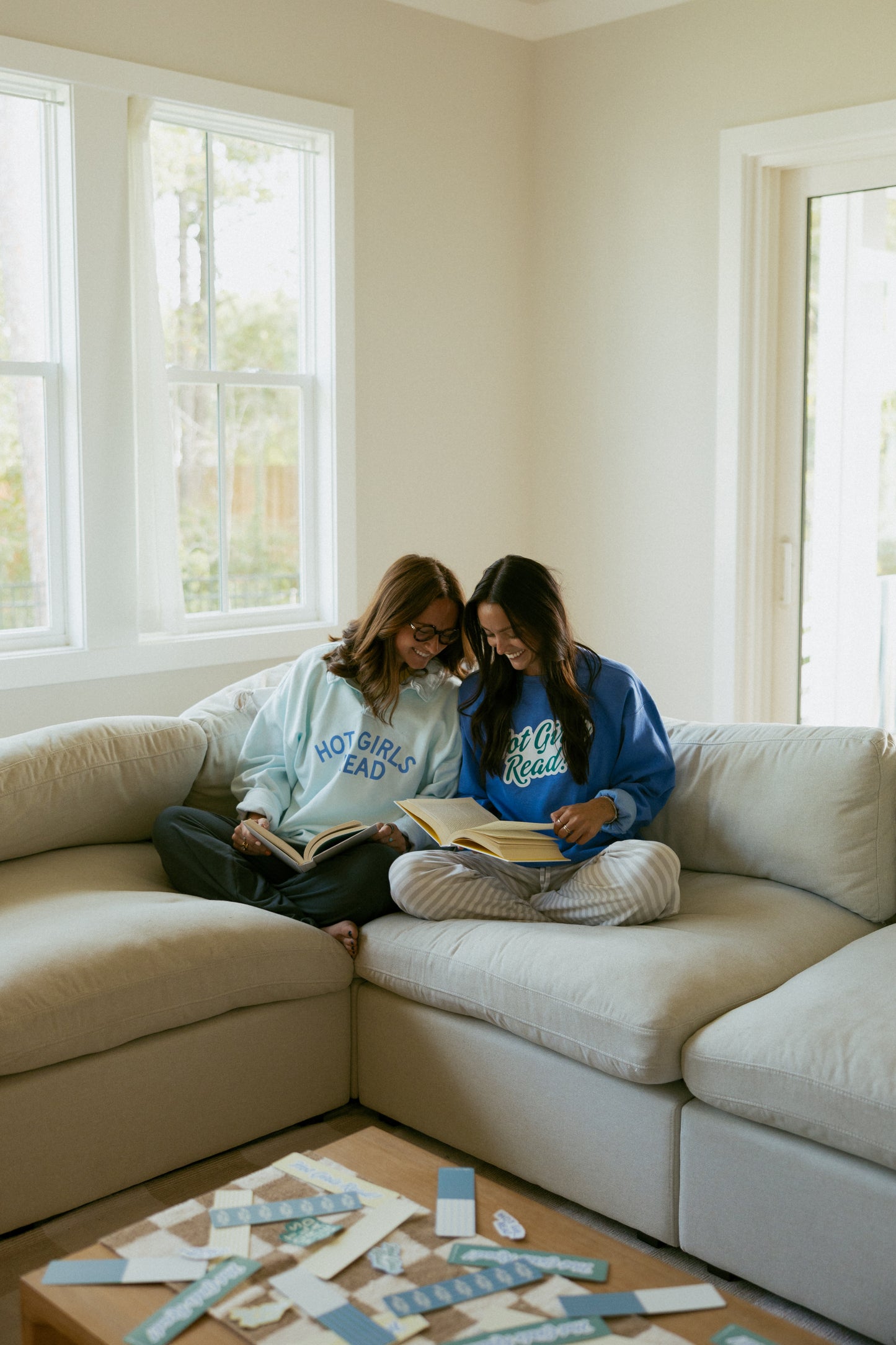 Brady x ARC Hot Girls Read Collared Sweatshirt