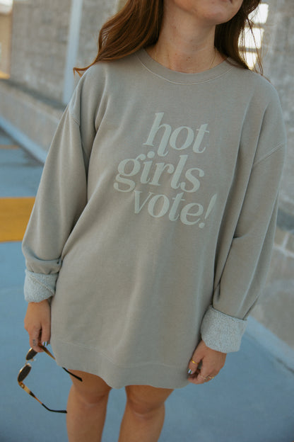 Hot Girls Vote Crewneck