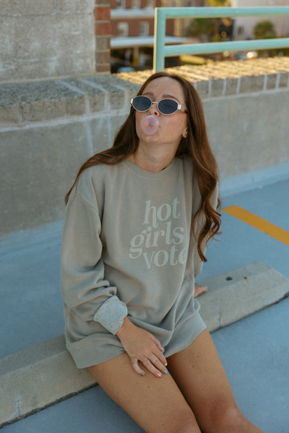 Hot Girls Vote Crewneck