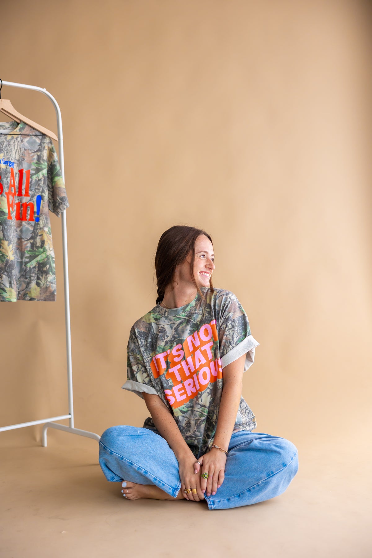 It's Not That Serious Camo Short Sleeve Tee