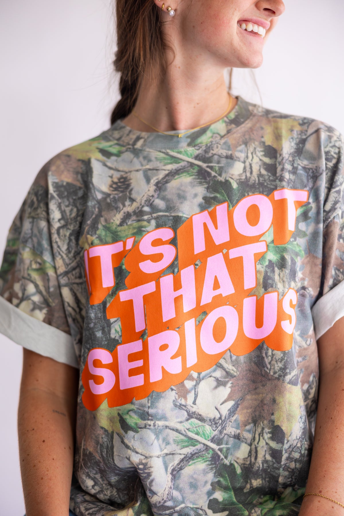 It's Not That Serious Camo Short Sleeve Tee