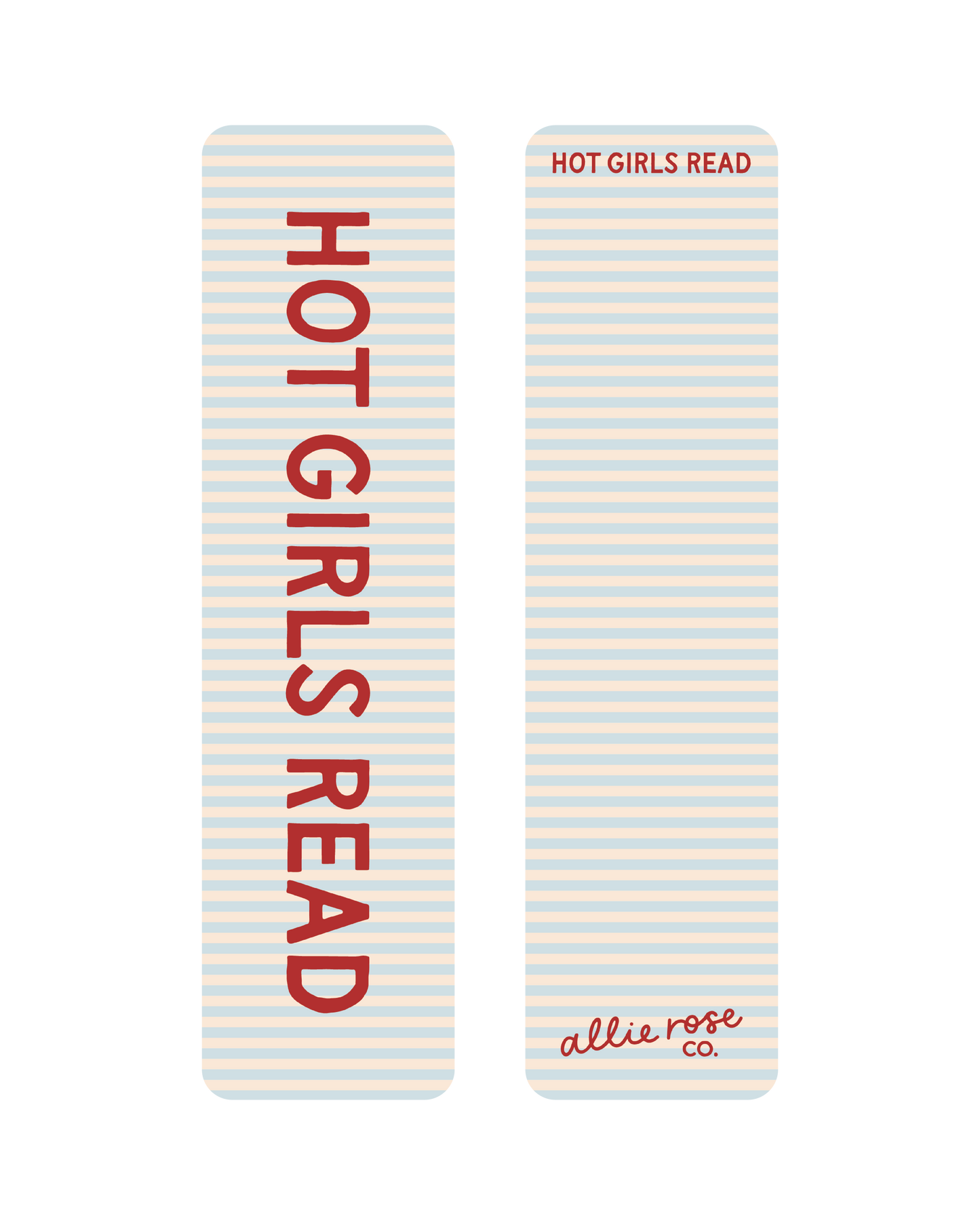 Striped Hot Girls Read Bookmark