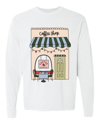 Coffee Shop Long Sleeve Tee