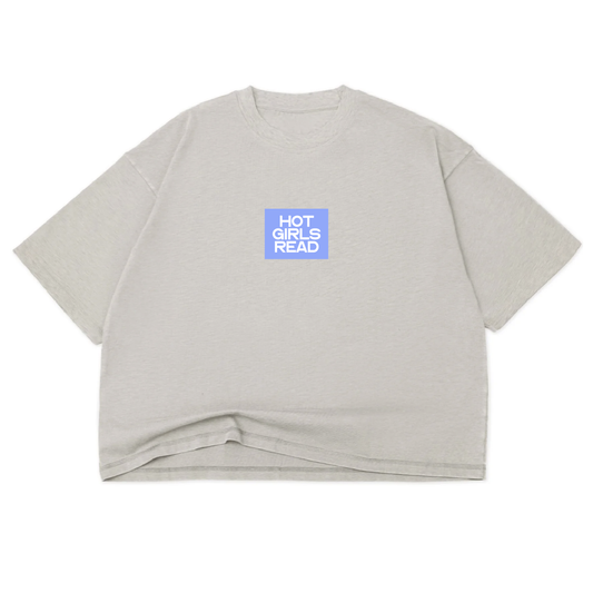 Badge Hot Girls Read Cropped Tee
