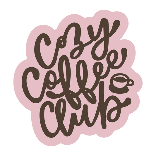 Cozy Coffee Club Sticker