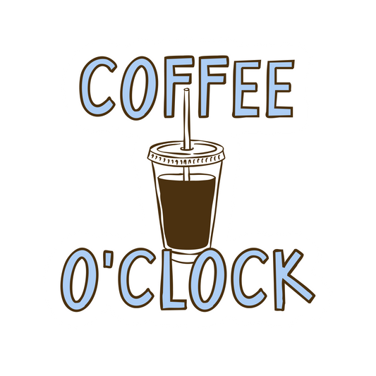 Coffee O'Clock Sticker