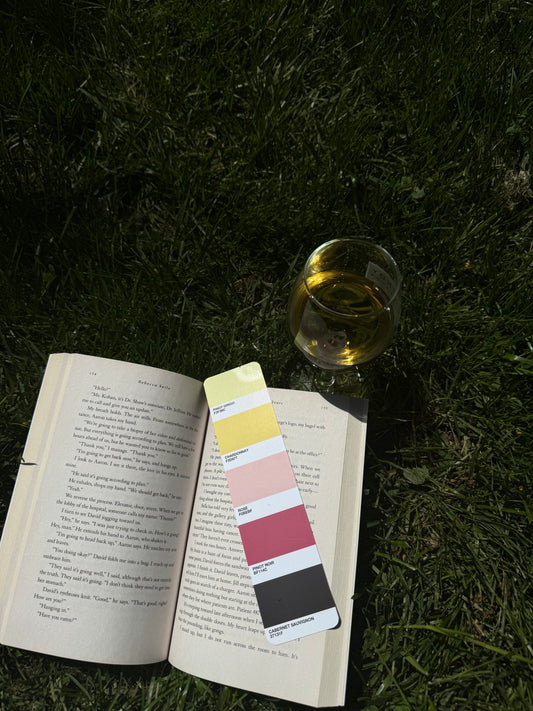 Wine Color Swatch Bookmark
