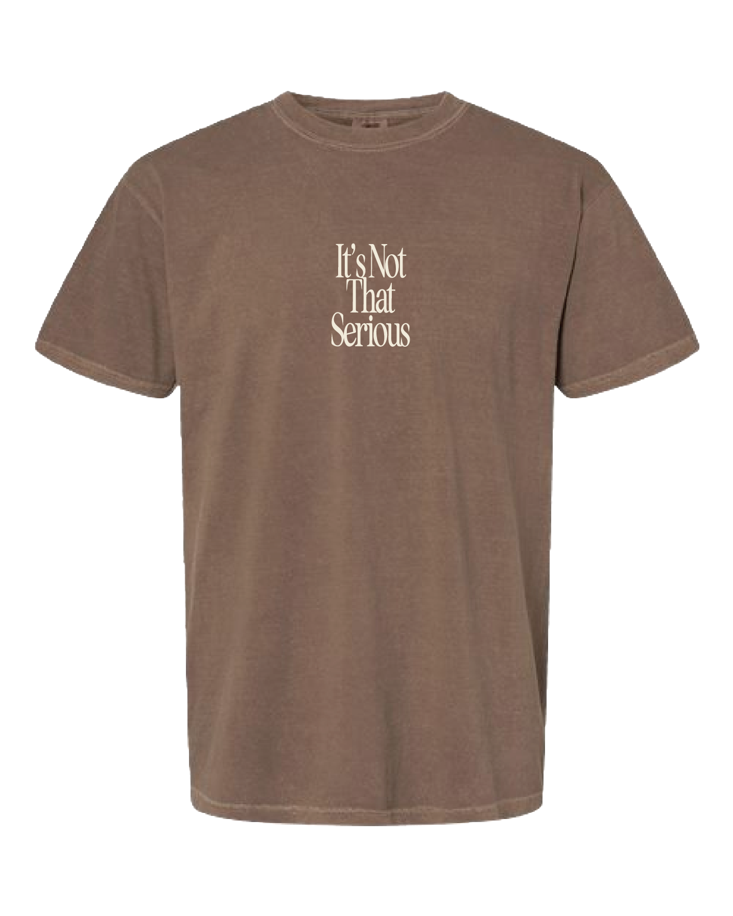 It's Not That Serious Brown Short Sleeve Tee