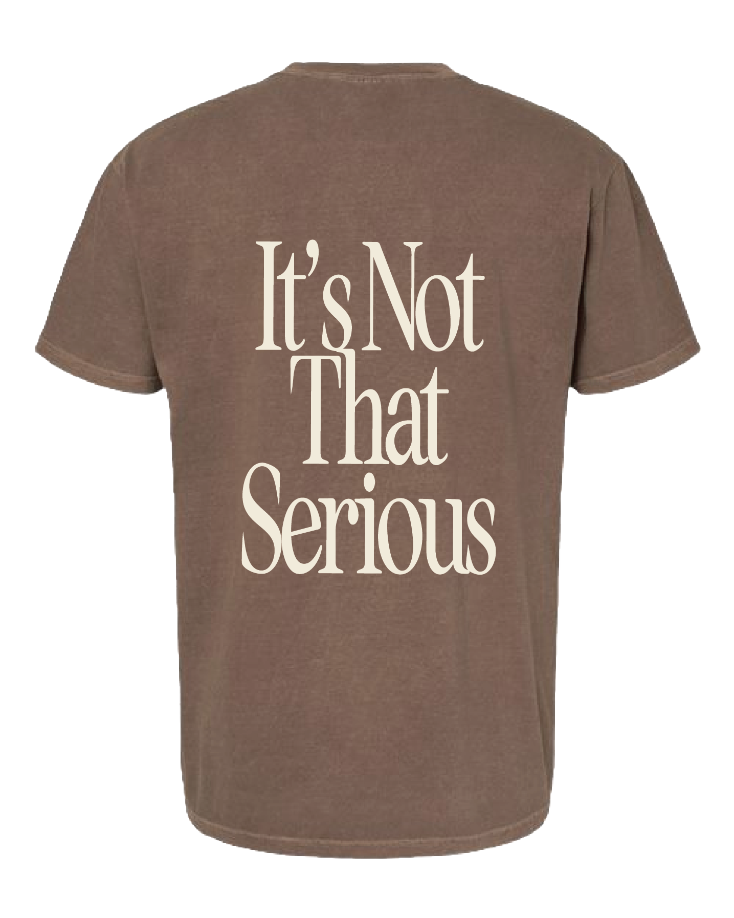 It's Not That Serious Brown Short Sleeve Tee