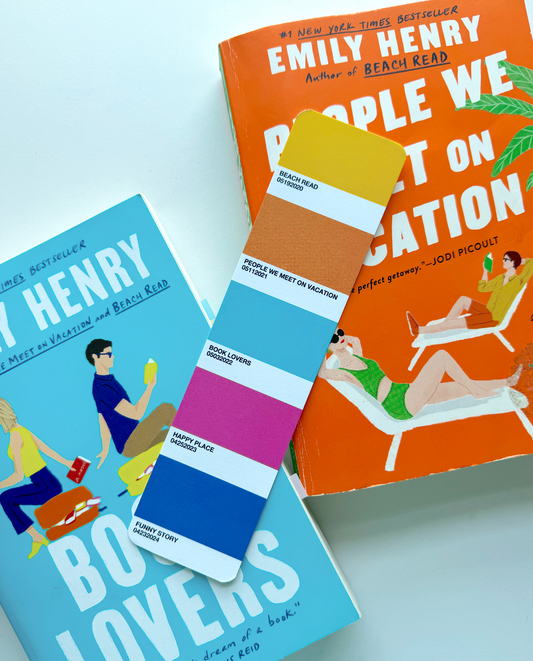 Emily Henry Color Swatch Bookmarks