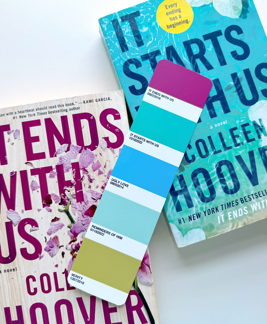 Colleen Hoover Color Swatch Bookmarks