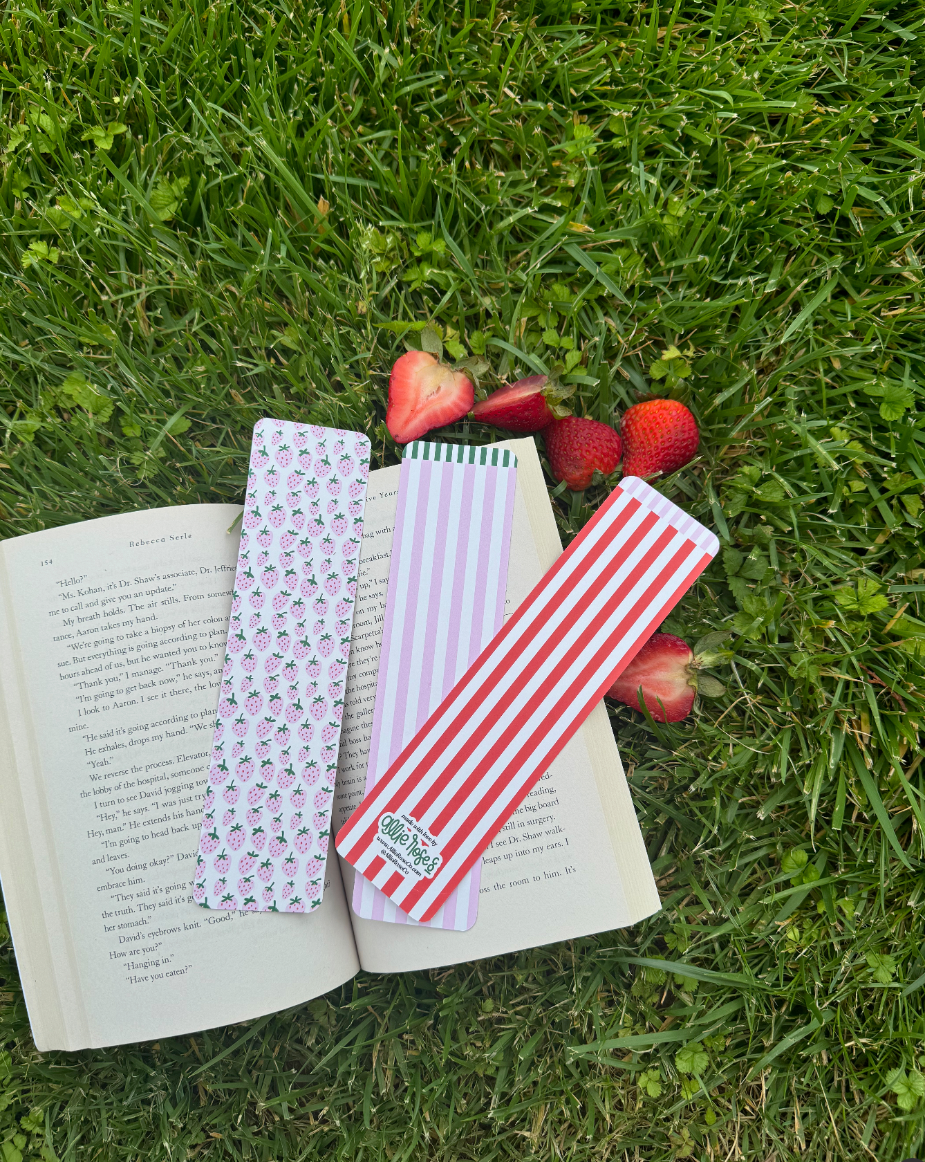 Strawberry Fields Bookmark Set