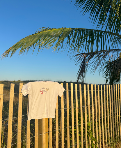 Bikinis & Martinis Ribbed Cropped Baby Tee