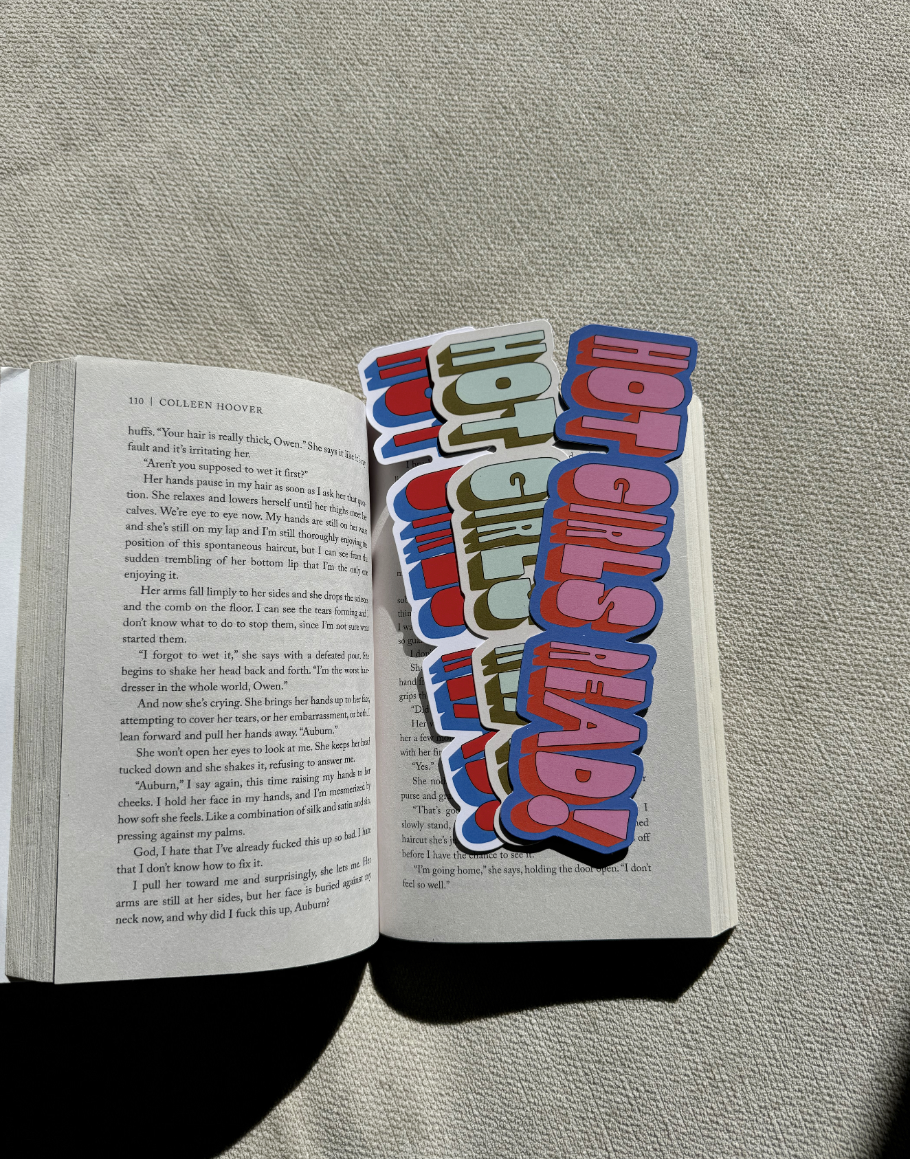 Hot Girls Read Die Cut Bookmarks