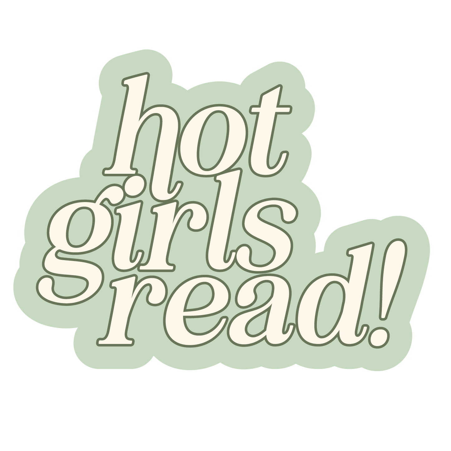 Hot Girls Read Sticker