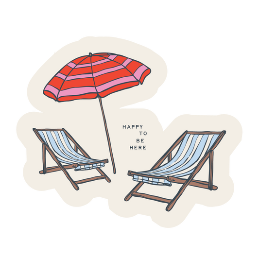 Happy To Be Here Sticker