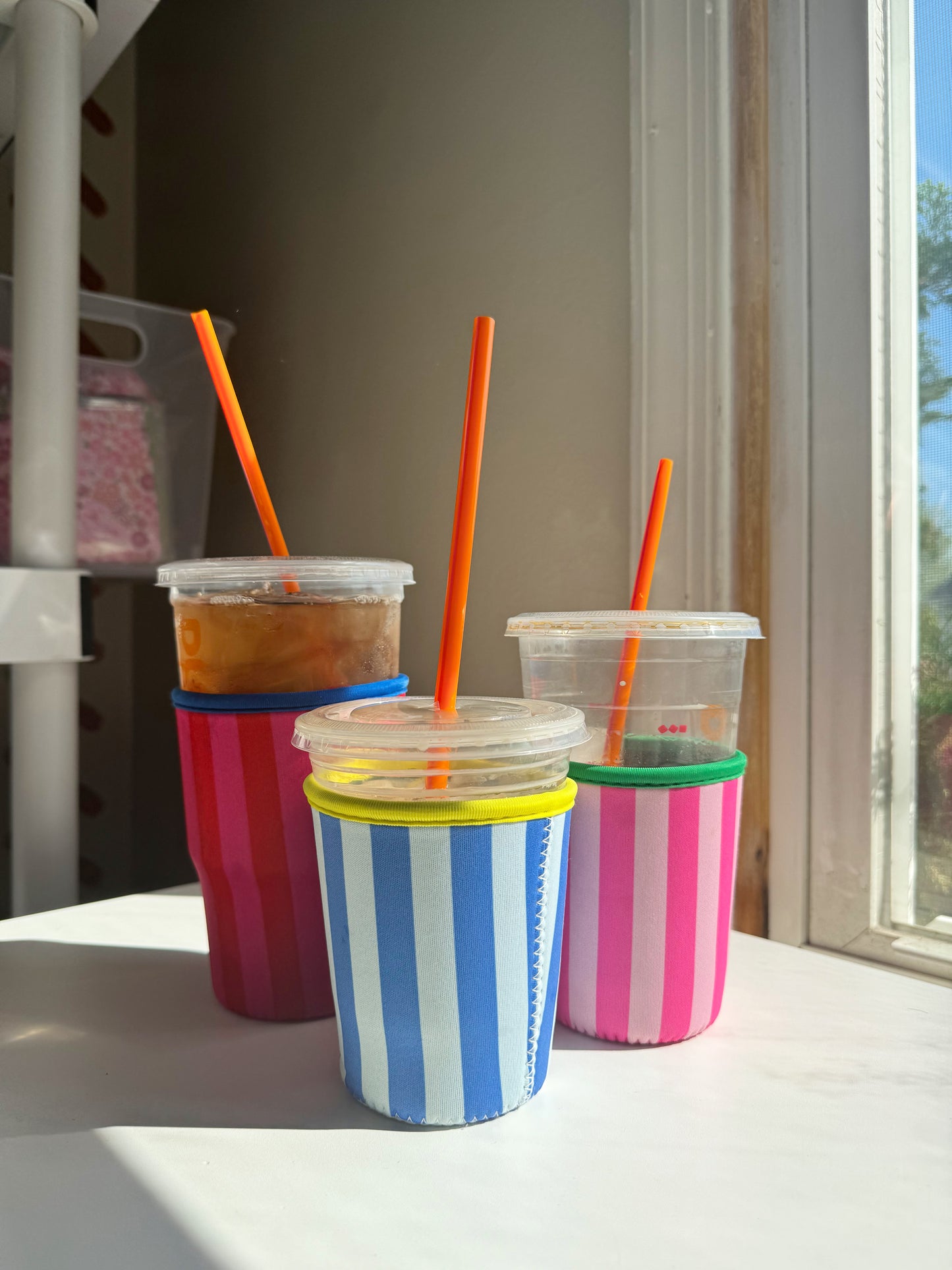 Striped Drink Sleeves