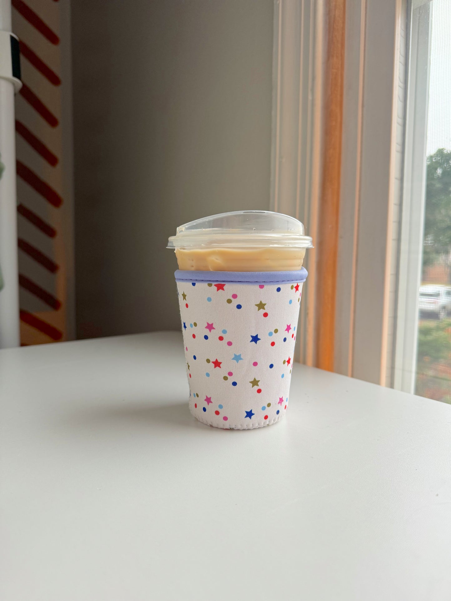 Star Confetti Iced Coffee Sleeve