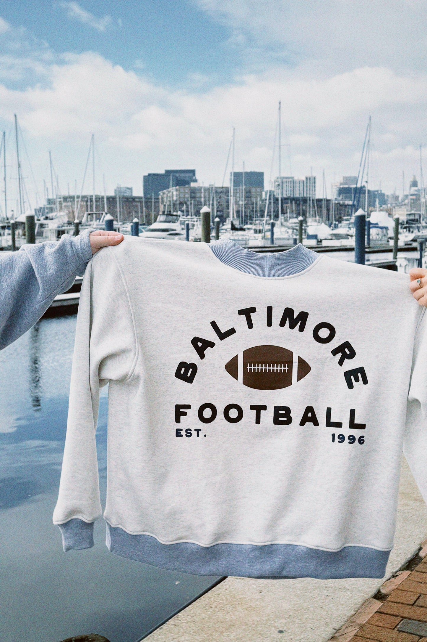 Baltimore Football Mockneck Sweatshirt