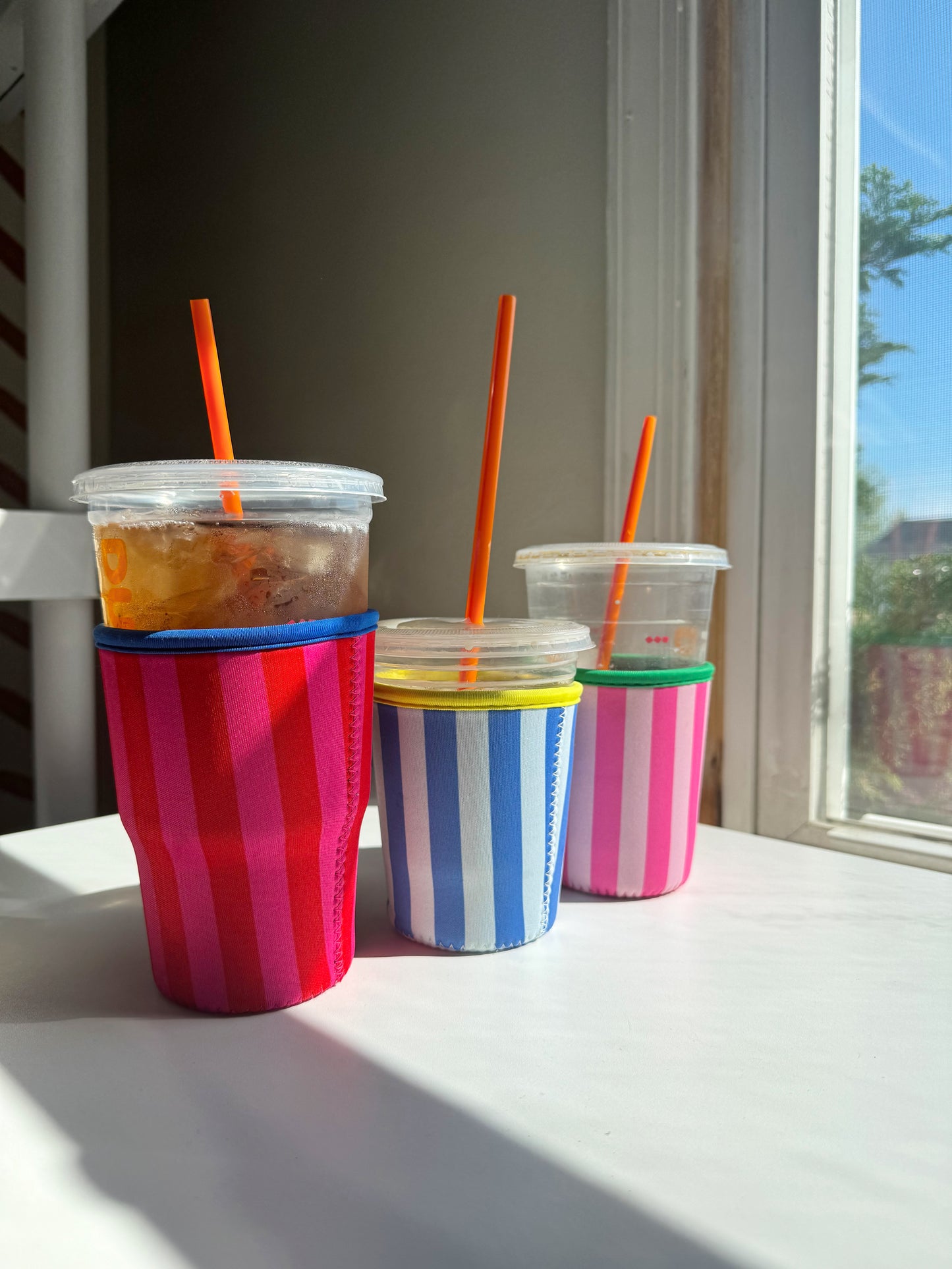 Striped Drink Sleeves