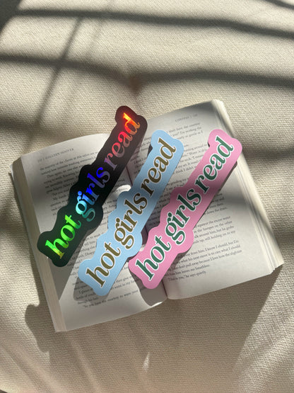 Hot Girls Read (OG) Die Cut Bookmark