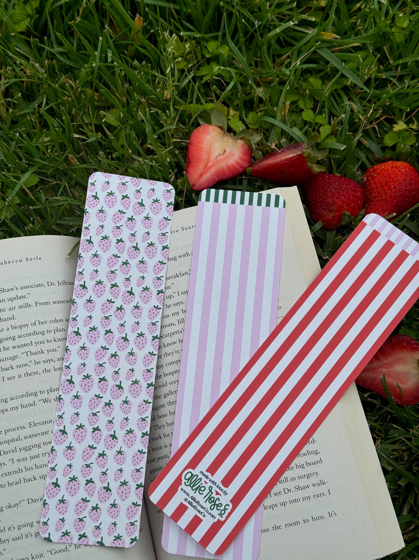 Strawberry Fields Bookmark Set