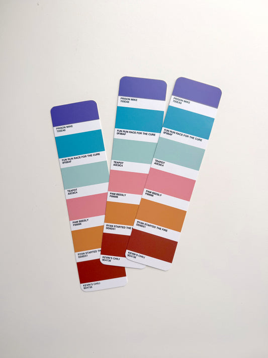 The Office Color Swatch Bookmarks