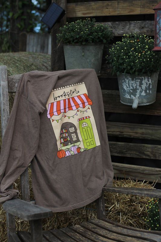 Fall Bookstore Long Sleeve Tee