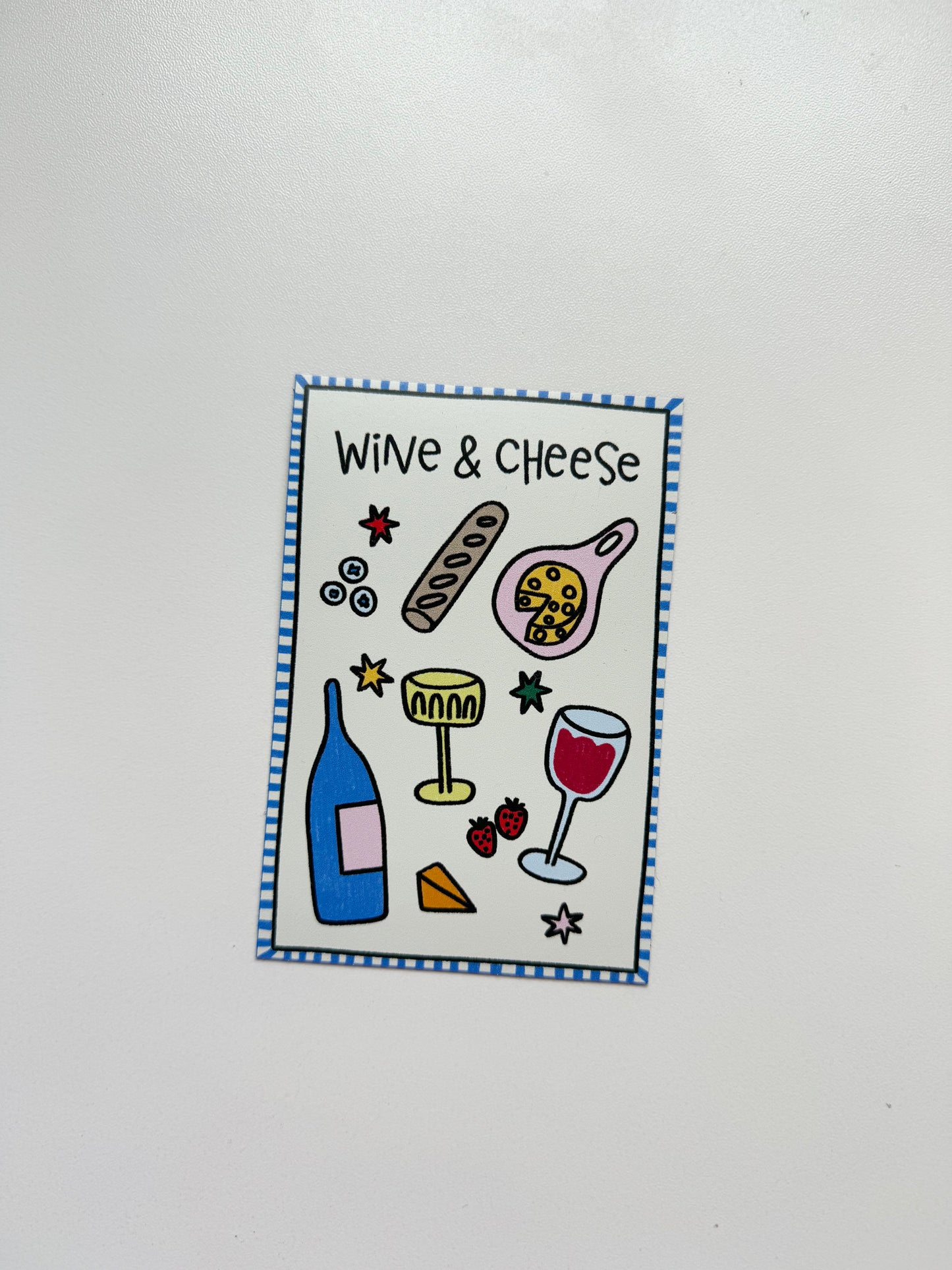 Cheese & Wine Magnet