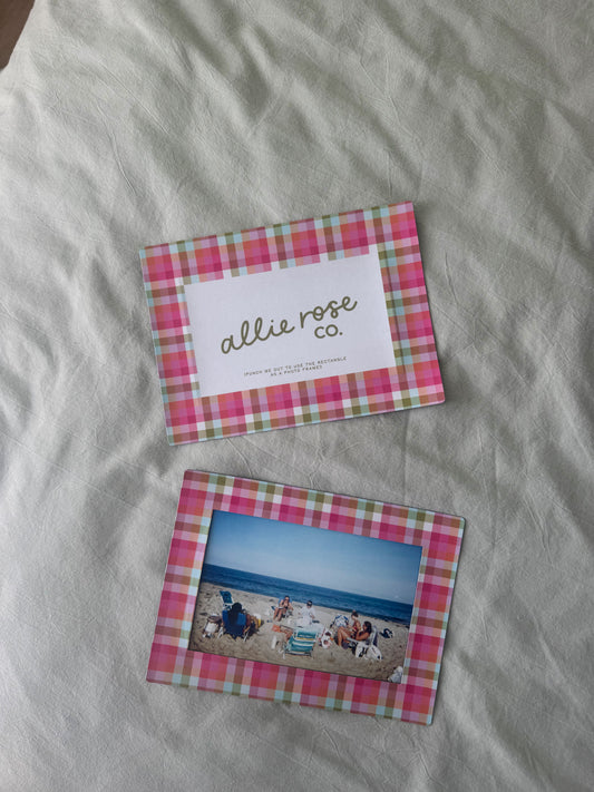Plaid Magnetic Photo Frame