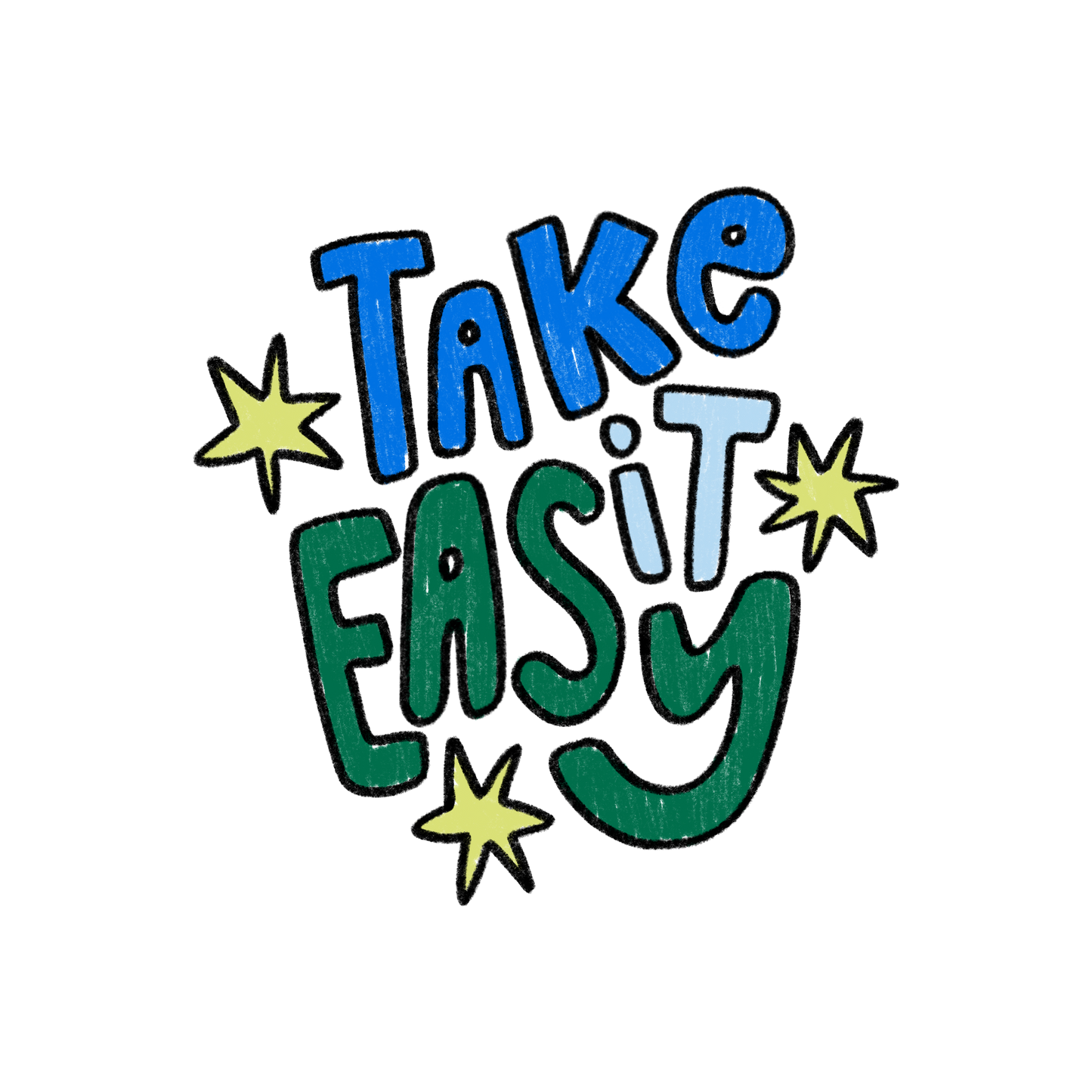 Take It Easy Sticker