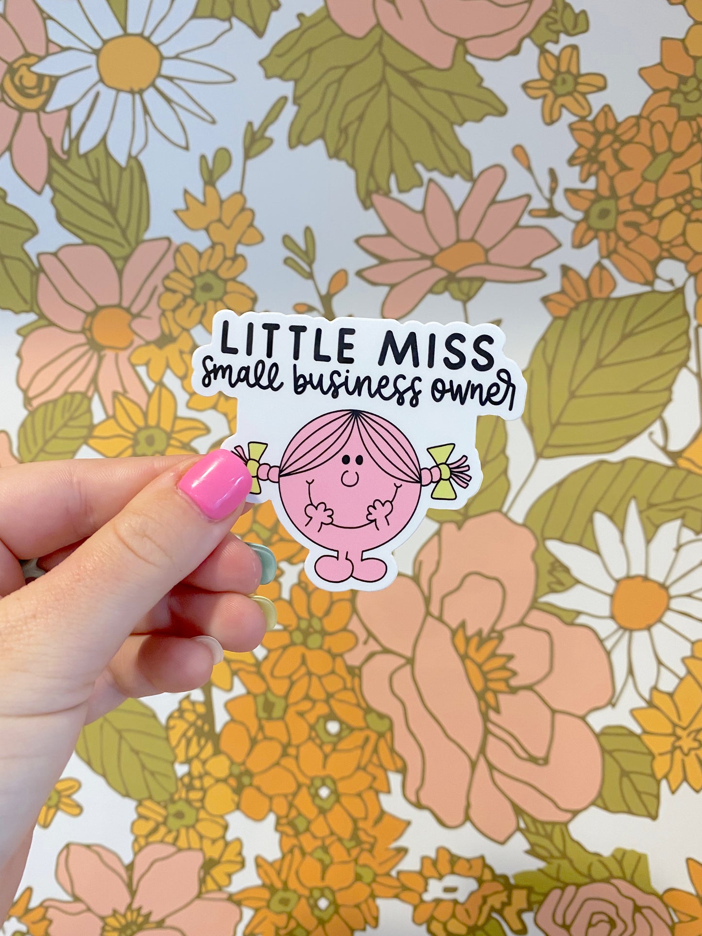 Little Miss Small Business Owner Sticker