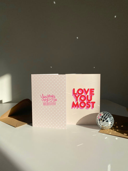 You Make My Heart Go Greeting Card